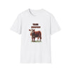Hereford T-Shirt featuring a Hereford cow and 'TEAM HEREFORD' lettering on a white background.