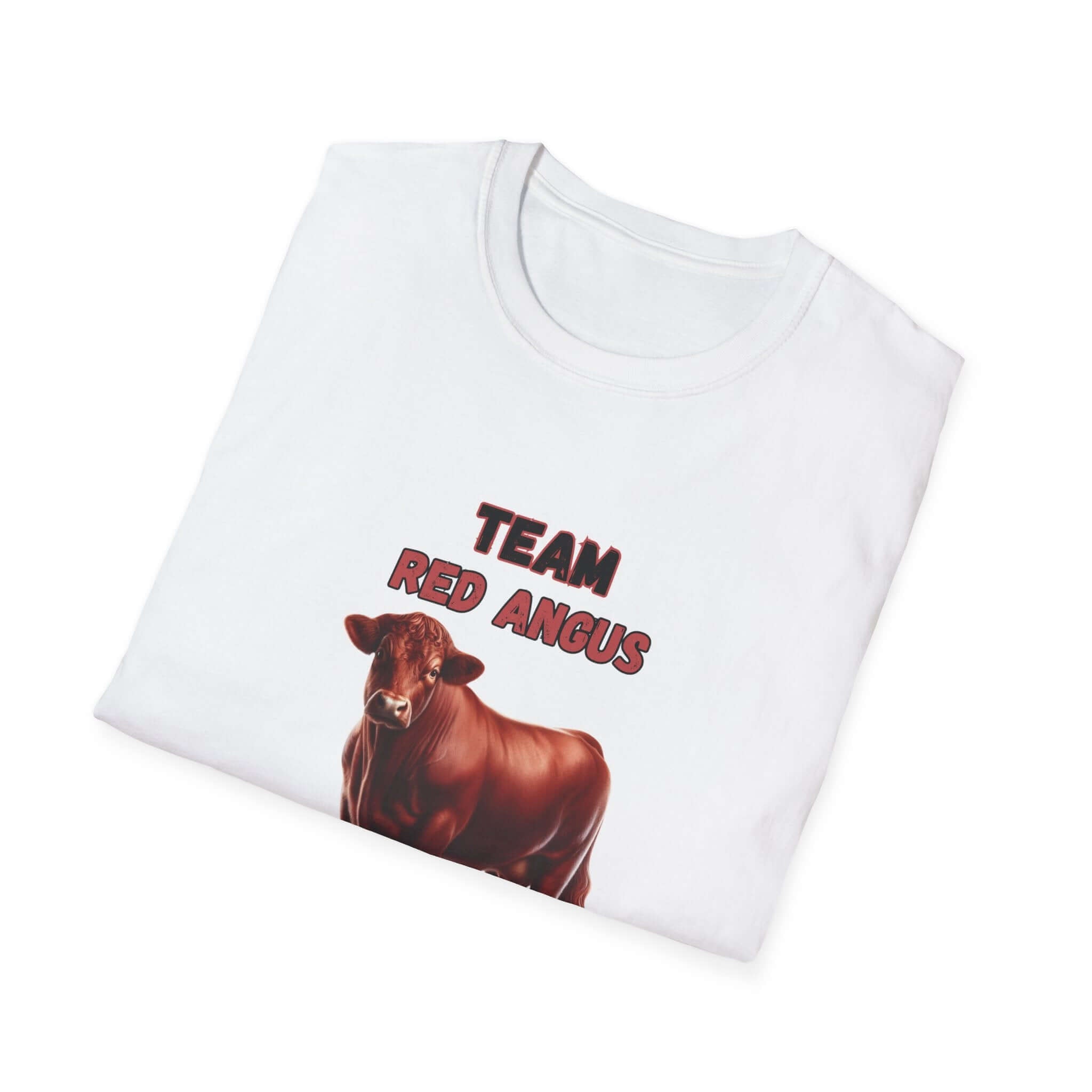 Team Red Angus T-Shirt — Cattle Ranching Tee for Farmers