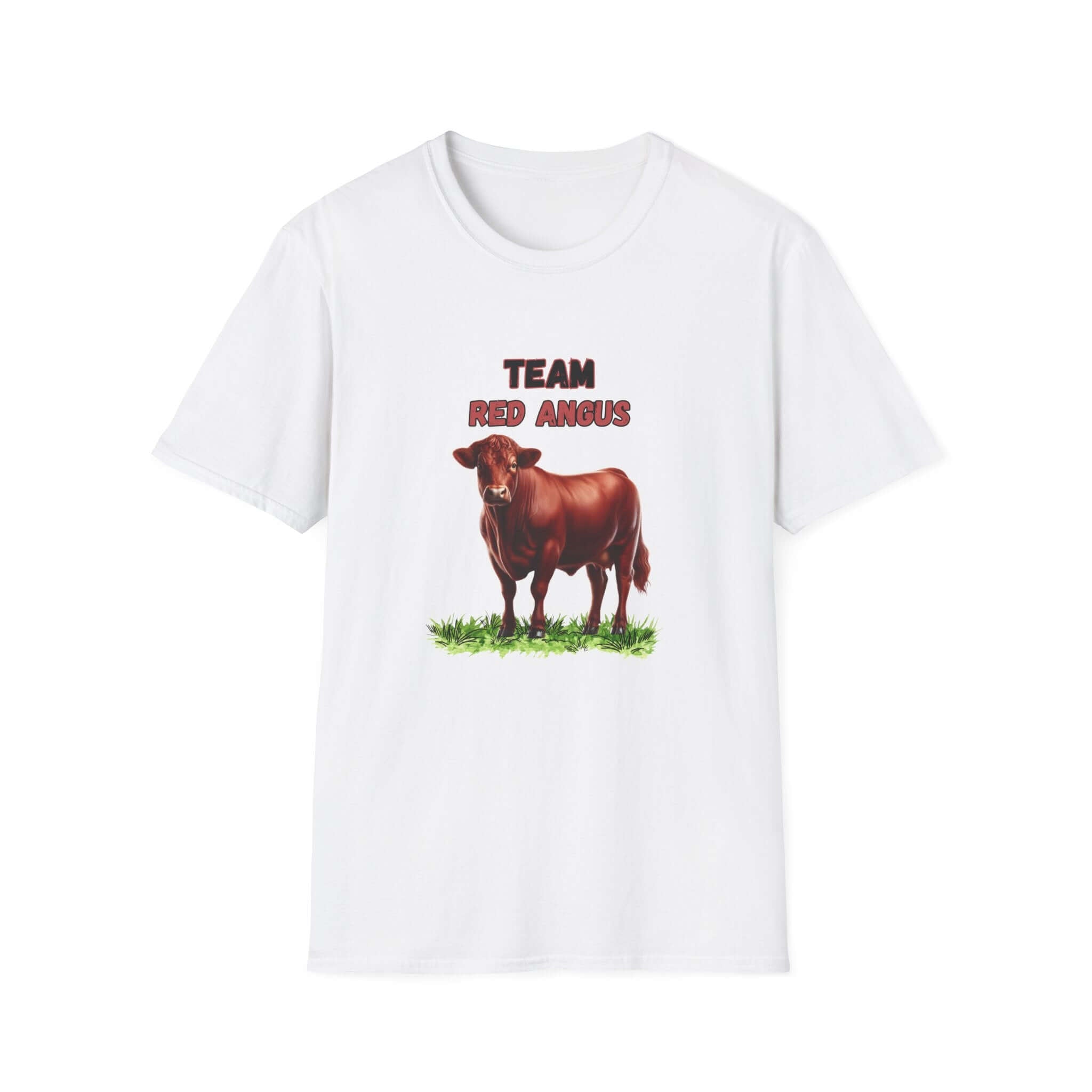 Team Red Angus T-Shirt — Cattle Ranching Tee for Farmers