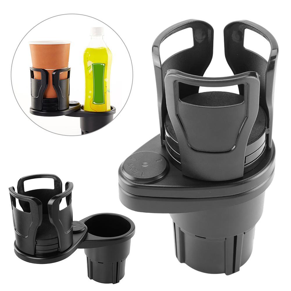 Auto Adjustable Cup Holder, Space Saving, Foldable for Two Drinks - The Best New Thing