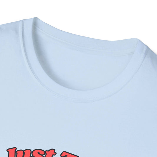 Funny Farm Wife Shirt showing the neckline detail of a soft-style tee with humorous graphic design.