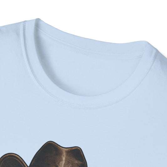 Lucky Farm T-Shirt, Skull Graphic Shirt, Rancher Farm Apparel