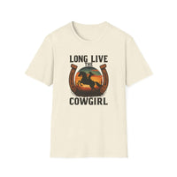 Long Live the Cowgirl, Horseshoe Graphic T-Shirt, Cowgirl Apparel - The Best New Thing