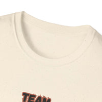 Hereford T-Shirt neckline detail, soft cotton fabric with 'TEAM HEREFORD' lettering displayed.