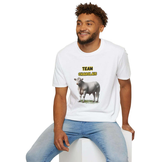 Charolais T-Shirt, Charolais Cattle Farmer Tee, Livestock Apparel - The Best New Thing
