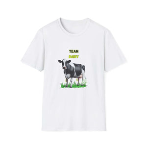 Team Dairy T-Shirt featuring a cow graphic, perfect for dairy cattle farmers and livestock show enthusiasts.