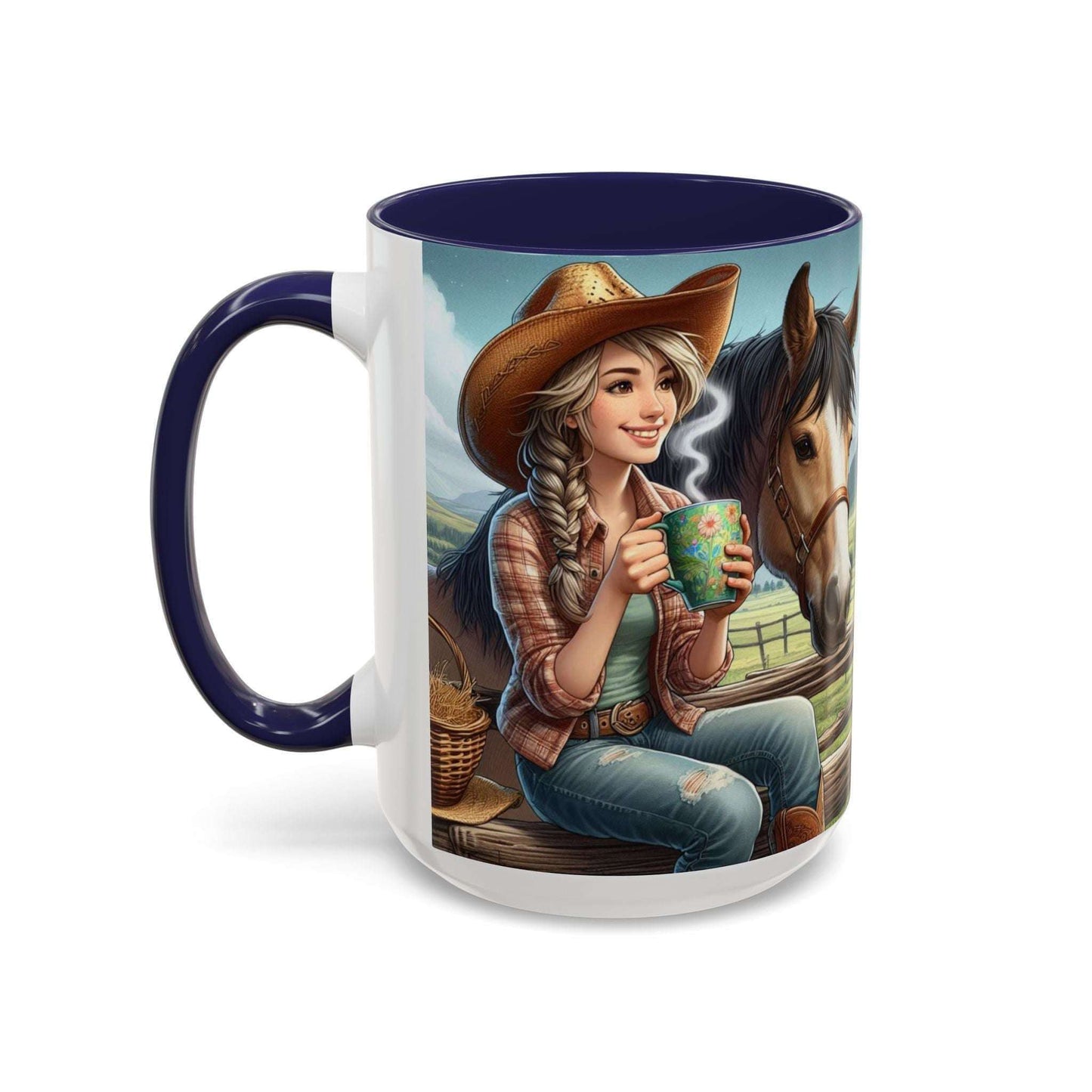 Horse Lover Coffee Mug, Coffee Lover Cup, Cowgirl Gifts