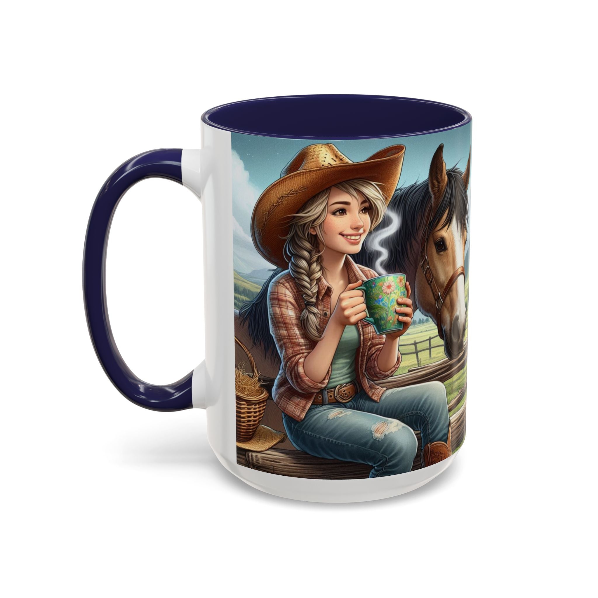 Horse Lover Coffee Mug, Coffee Lover Cup, Cowgirl Gifts