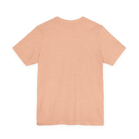 Back view of Cowgirl Western Tee in soft peach color, perfect for layering and casual wear.
