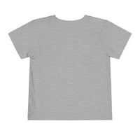 Back view of the soft gray Toddler Cowgirl Tee for playful children apparel.