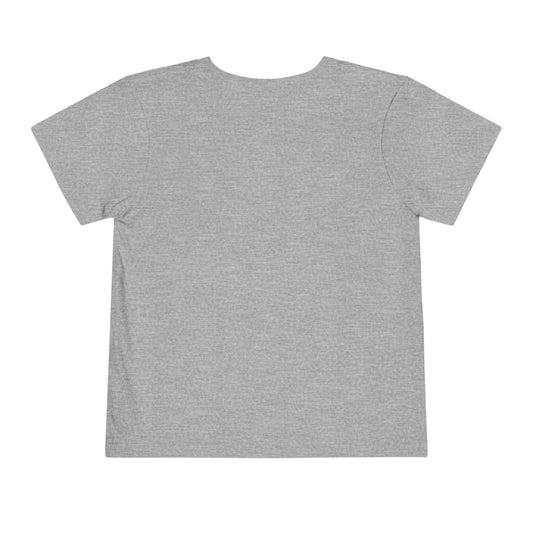 Back view of the soft gray Toddler Cowgirl Tee for playful children apparel.