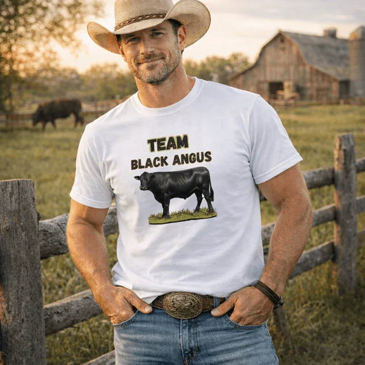 Black Angus Lover T-Shirt, Rancher & Farmer Gift, Rancher Apparel - The Best New Thing