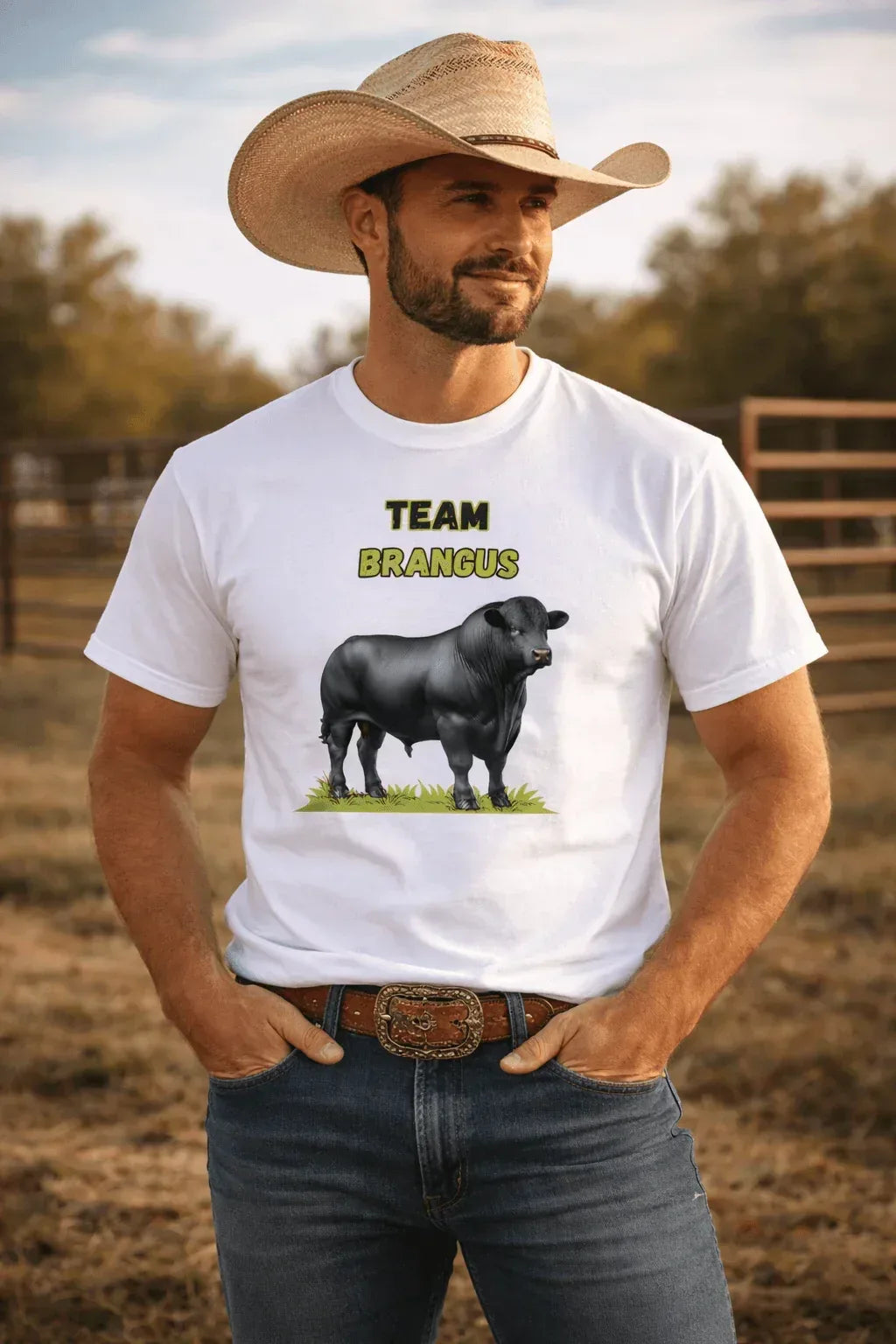 Brangus Cattle Farmer Tee — Team Brangus Livestock Show T-Shirt - The Best New Thing