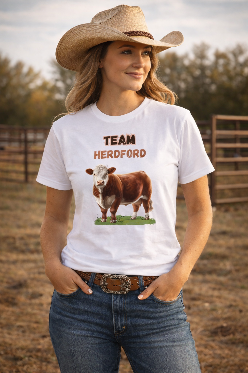 Hereford T-Shirt, Cattle Farmer Tee, Livestock Show Shirt