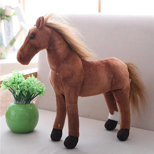 Soft Realistic Plush Stuff Toy Horses for Kids - The Best New Thing