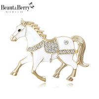 Cowgirl Gift Ideas, Rhinestone Horse Brooches, Jacket Party Accessory - The Best New Thing
