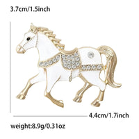 Cowgirl Gift Ideas, Rhinestone Horse Brooches, Jacket Party Accessory - The Best New Thing