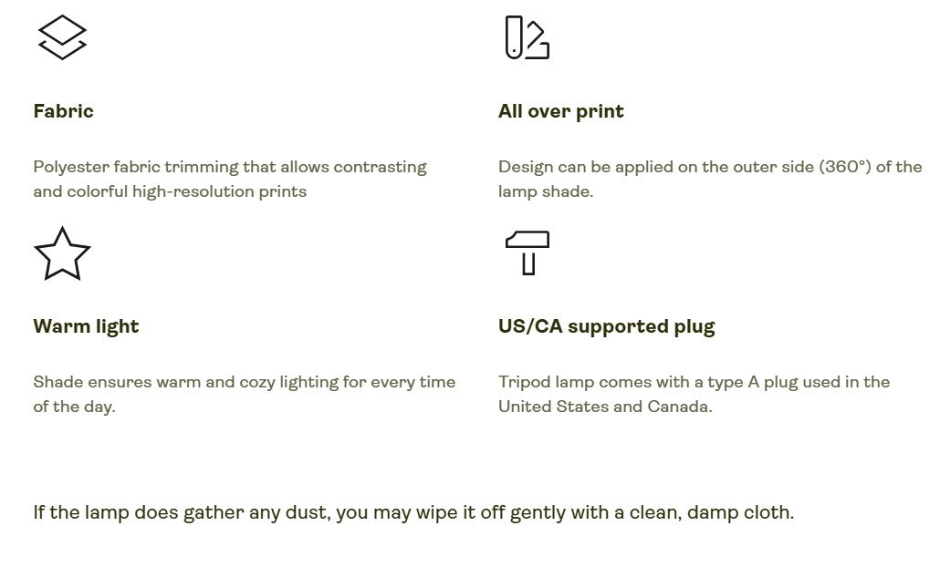 Western Cowboy Tripod Lamp — Western Printed Nightshade