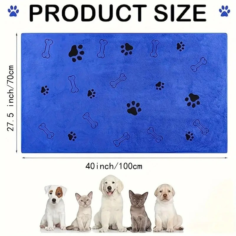 Pet Towel, Super Absorbent Soft Microfiber, Quick-drying Pet Bath and Grooming Towel - The Best New Thing