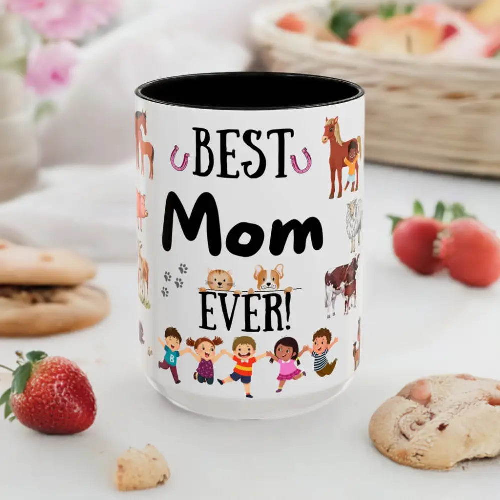 Best Gift for Mom Best Mom Ever Coffee Mug Farm Coffee Mug for Mom 15oz Mugs