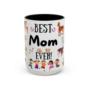 Best Gift for Mom Best Mom Ever Coffee Mug Farm Coffee Mug for Mom 15oz - 15oz / Black - Mugs