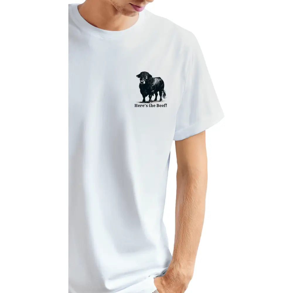 Black Angus Beef Lover Bull T-shirt Gift for Cowboys Farmers and Ranchers Gift for Him - T-Shirt