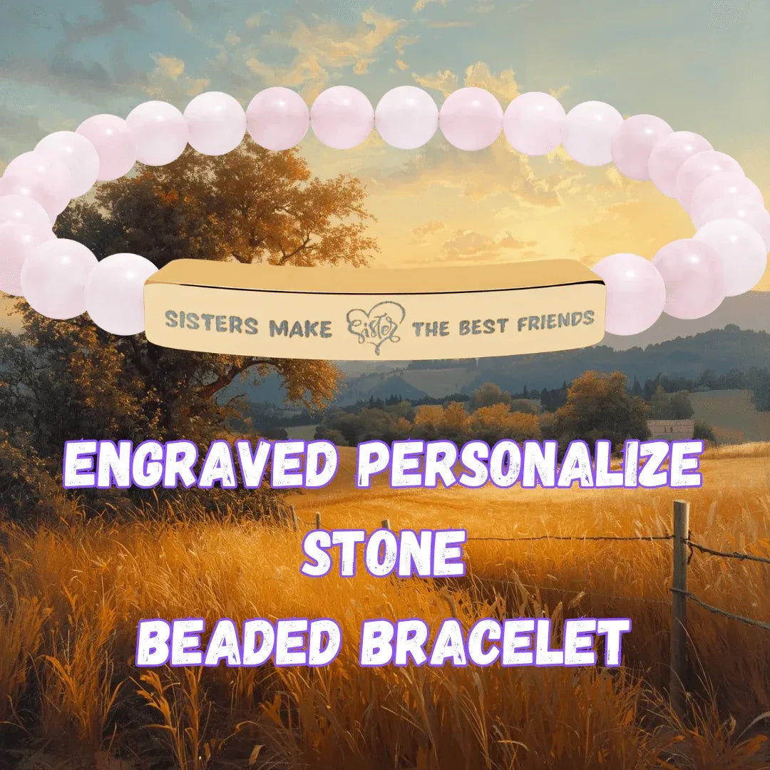 Engraved Personalize Bracelet, Gift for Mom, Gift for Friends - The Best New Thing