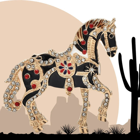 Western Horse Brooch Pin, Cowgirl Jacket Accessories, Gifts for Women - The Best New Thing