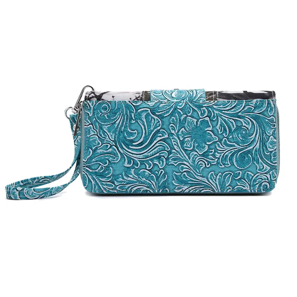 Camouflage Buckle Women Purse with Matching Wallet Set Western Handbags - Bags