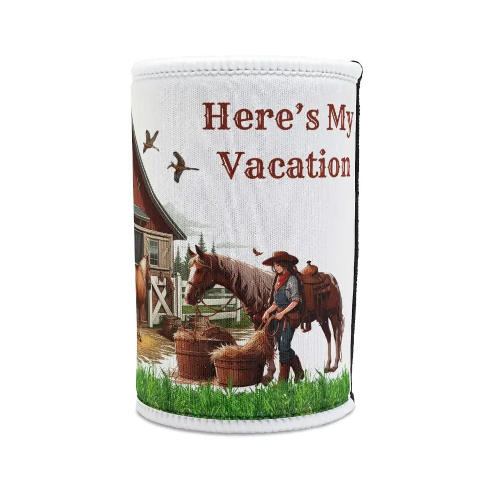 Can and Bottle Cozie Cooler Sleeve Rustic Horse Lover Gift with Funny Quote Regular Can Drink Sleeves