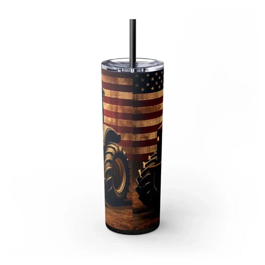 Classic Tractor Skinny Tumbler, Patriotic Gifts, Gifts for Farmers - The Best New Thing
