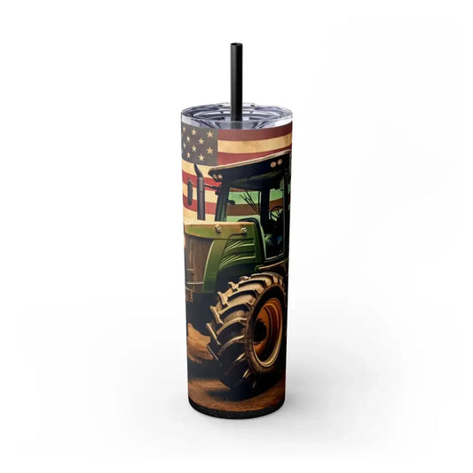 Classic Tractor Skinny Tumbler, Patriotic Gifts, Gifts for Farmers - The Best New Thing