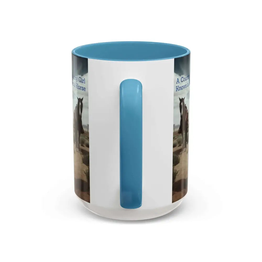 Country Girl Coffee Mug A Cowgirl Knows a Horse is the Best Accessory 15oz Cowgirl Coffee Mugs Mugs