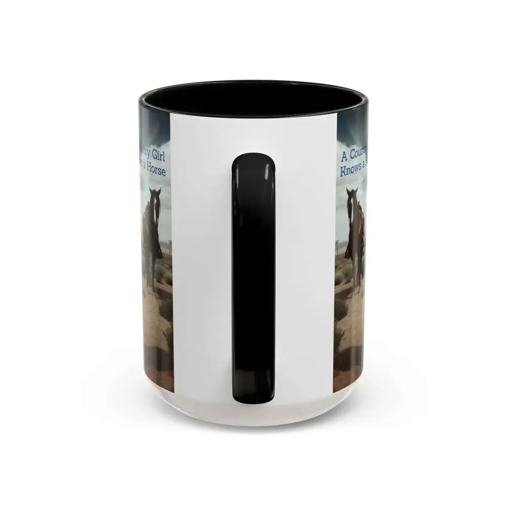 Country Girl Coffee Mug A Cowgirl Knows a Horse is the Best Accessory 15oz Cowgirl Coffee Mugs Mugs