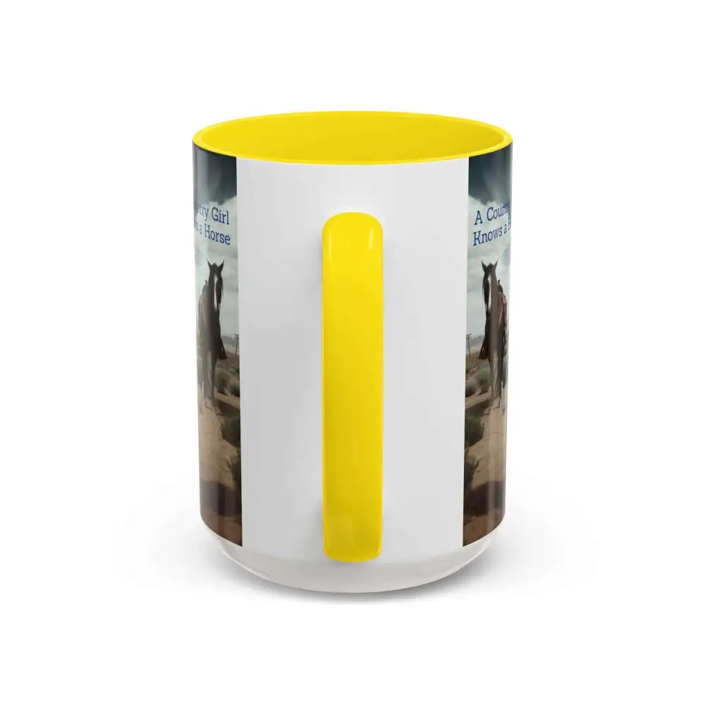 Country Girl Coffee Mug A Cowgirl Knows a Horse is the Best Accessory 15oz Cowgirl Coffee Mugs Mugs