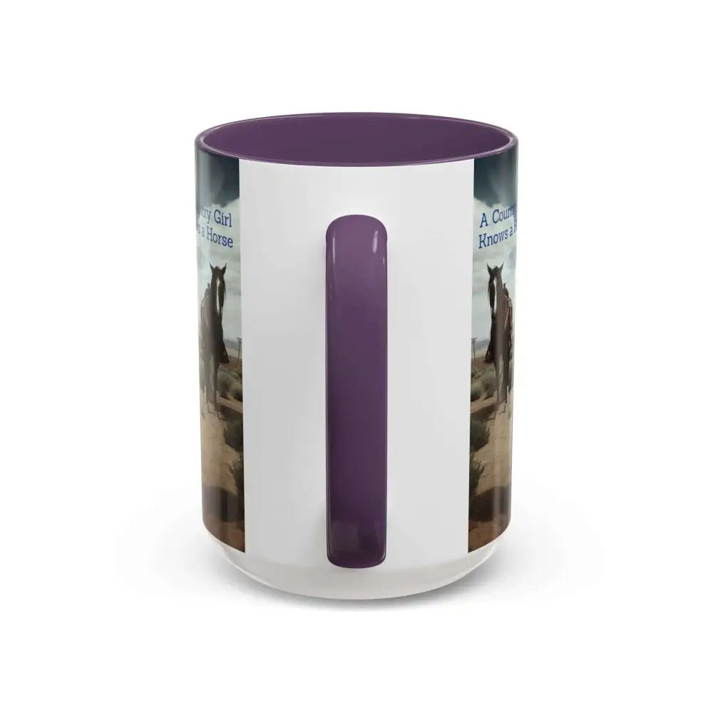 Country Girl Coffee Mug A Cowgirl Knows a Horse is the Best Accessory 15oz Cowgirl Coffee Mugs Mugs