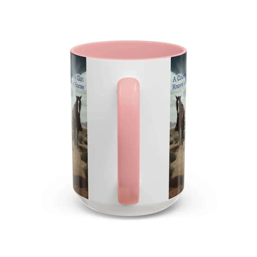 Country Girl Coffee Mug A Cowgirl Knows a Horse is the Best Accessory 15oz Cowgirl Coffee Mugs Mugs