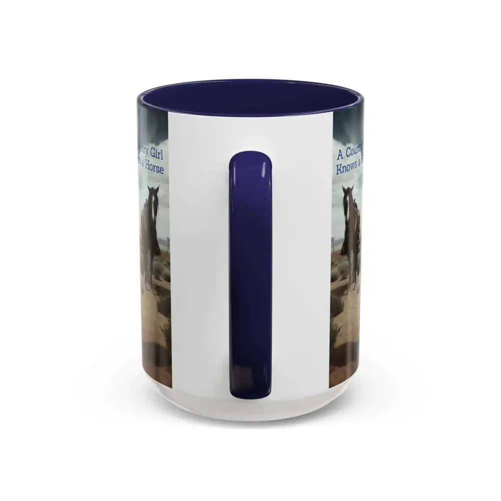 Country Girl Coffee Mug A Cowgirl Knows a Horse is the Best Accessory 15oz Cowgirl Coffee Mugs Mugs