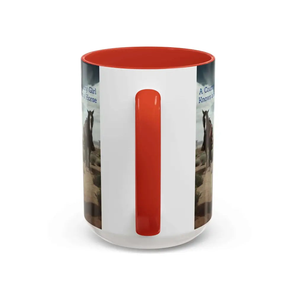 Country Girl Coffee Mug A Cowgirl Knows a Horse is the Best Accessory 15oz Cowgirl Coffee Mugs Mugs