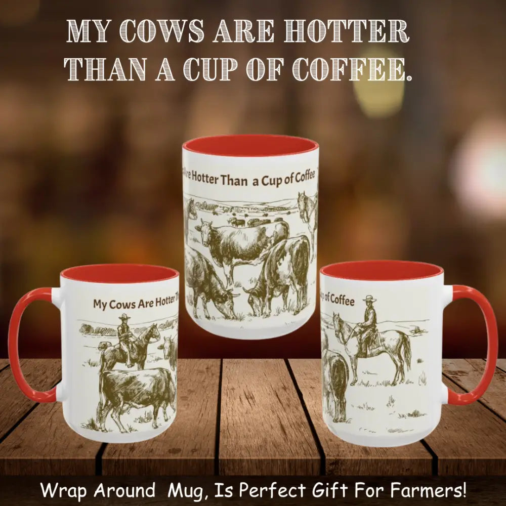 Cowboy Coffee Mug Farmer Coffee Cup 15oz Country Life Mug - Mug