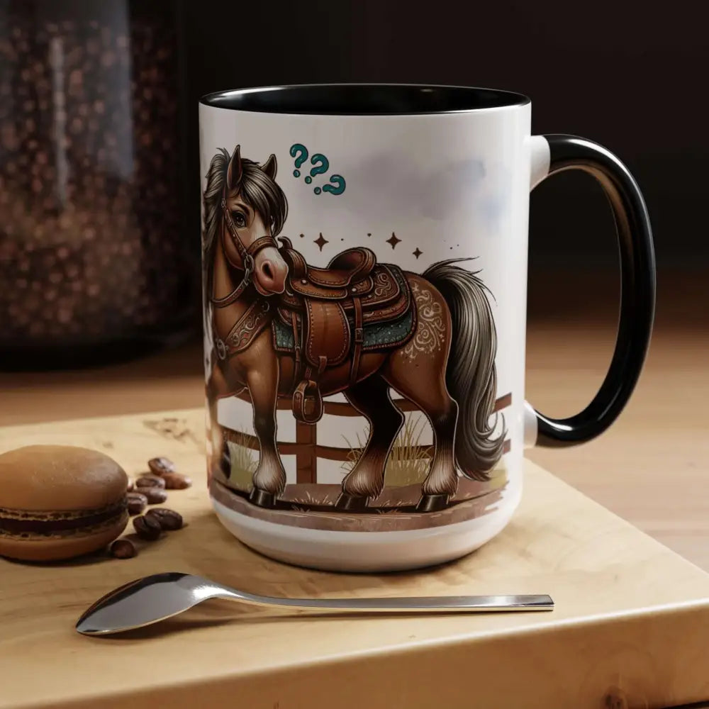 Cowboy Coffee Mug Snubby Sassy Mare and Begging Cowboy Mug