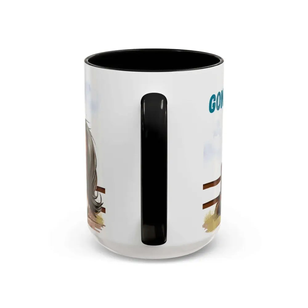 Cowboy Coffee Mug Snubby Sassy Mare and Begging Cowboy Mug