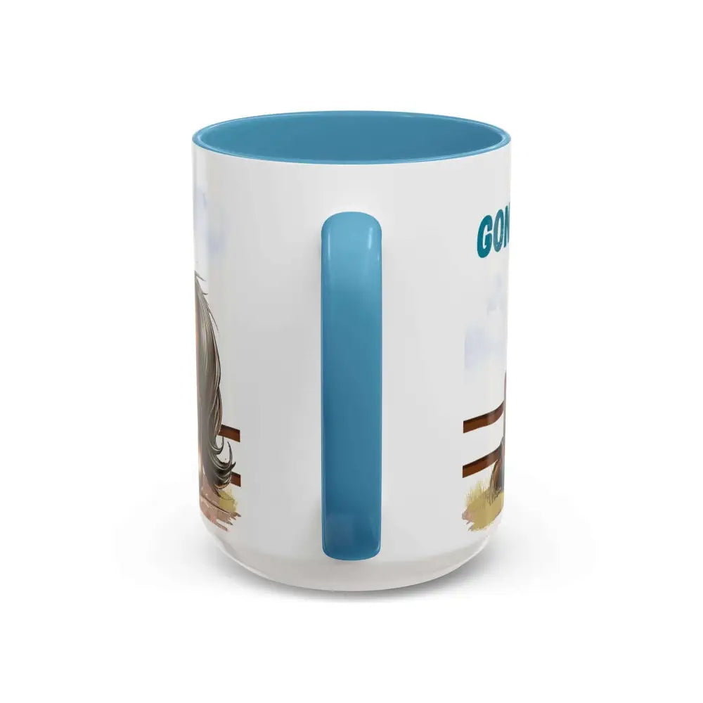 Cowboy Coffee Mug Snubby Sassy Mare and Begging Cowboy Mug