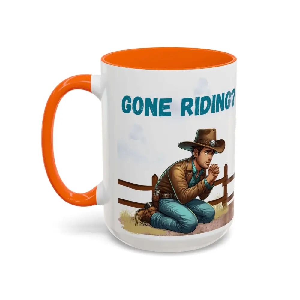 Cowboy Coffee Mug Snubby Sassy Mare and Begging Cowboy Mug