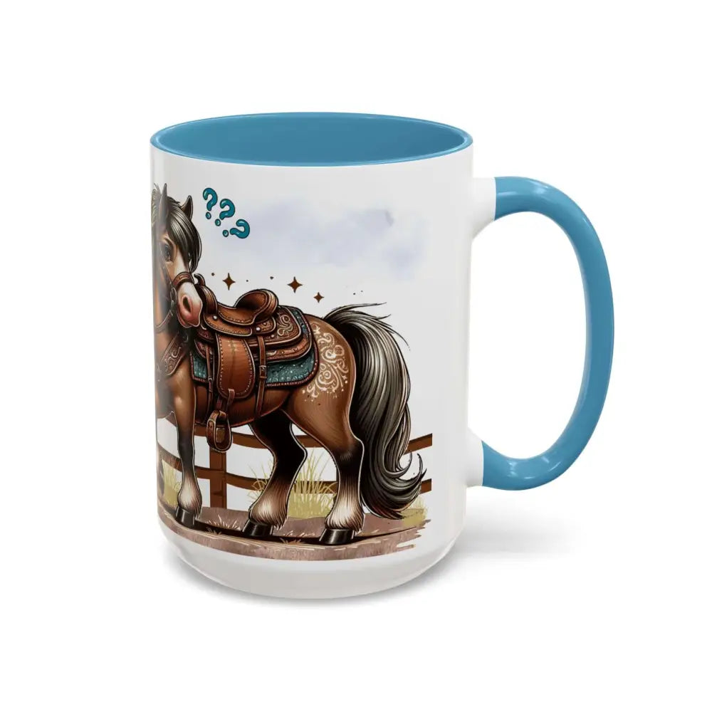 Cowboy Coffee Mug Snubby Sassy Mare and Begging Cowboy Mug
