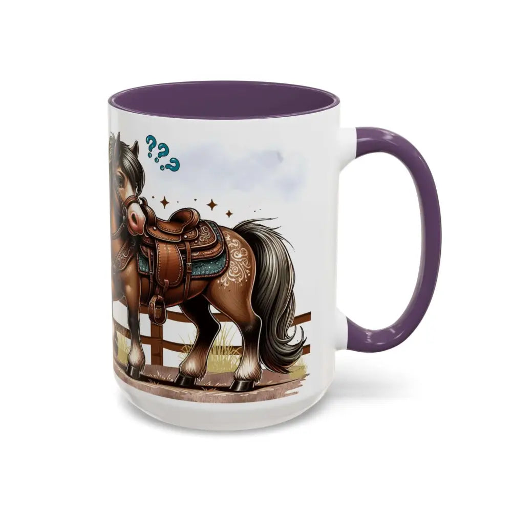 Cowboy Coffee Mug Snubby Sassy Mare and Begging Cowboy Mug