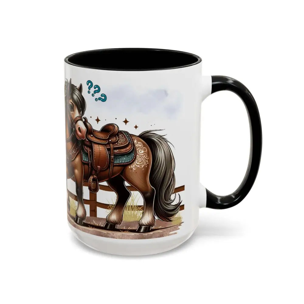 Cowboy Coffee Mug Snubby Sassy Mare and Begging Cowboy Mug