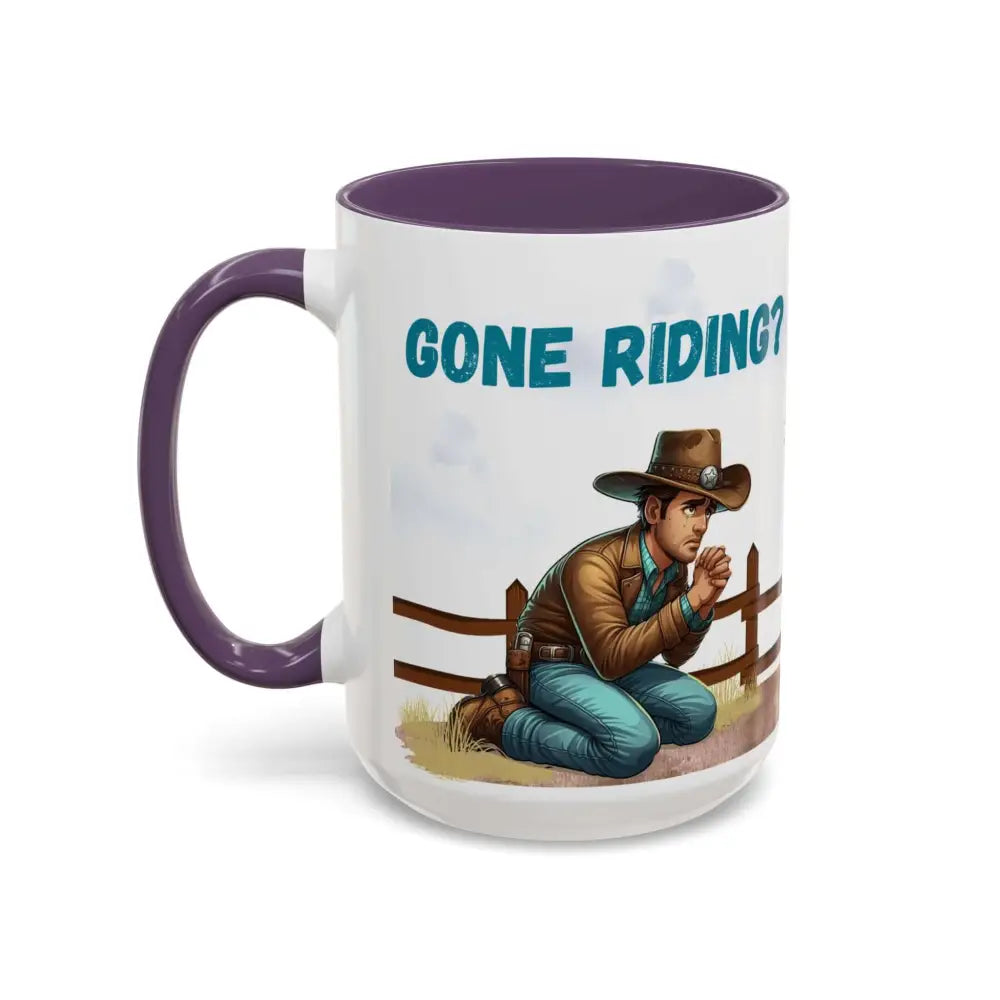 Cowboy Coffee Mug Snubby Sassy Mare and Begging Cowboy Mug