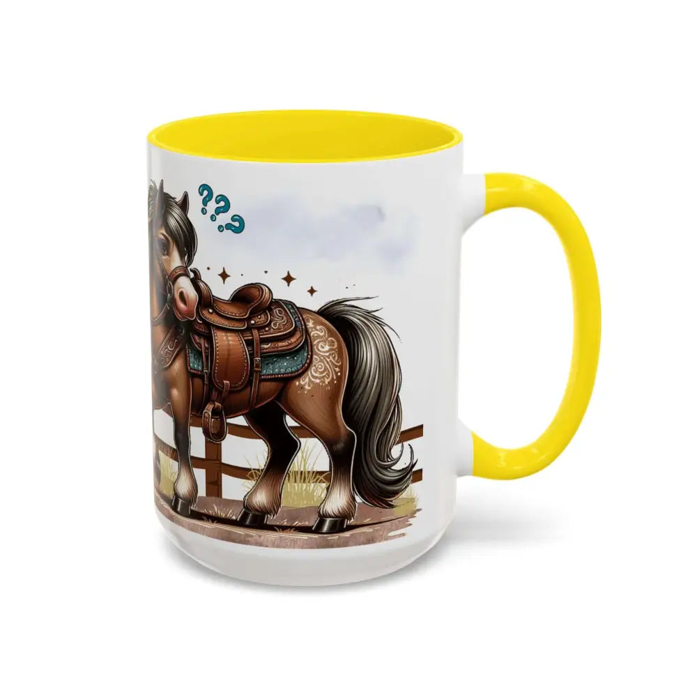 Cowboy Coffee Mug Snubby Sassy Mare and Begging Cowboy Mug