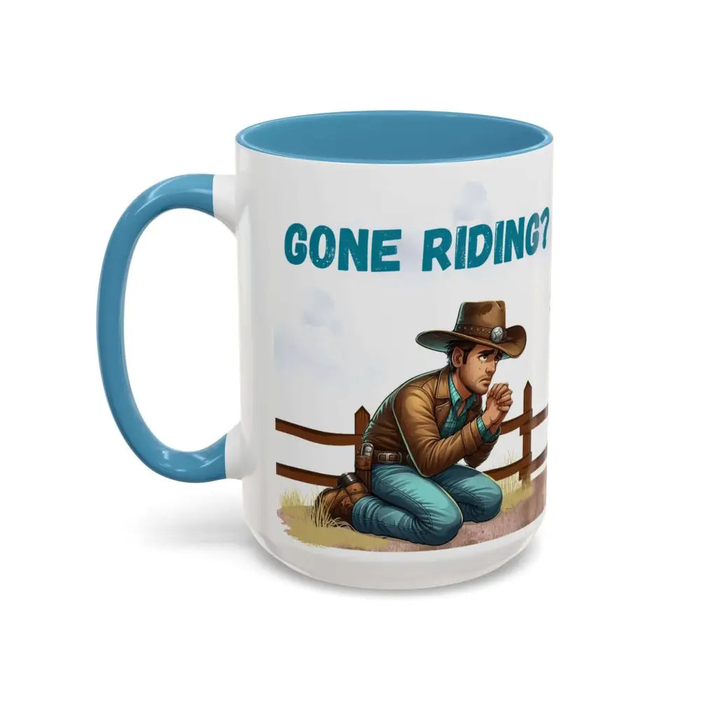 Cowboy Coffee Mug Snubby Sassy Mare and Begging Cowboy Mug